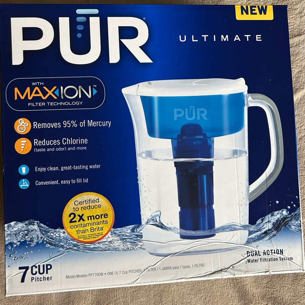 NIB Pur Ultimate 7-Cup Water Pitcher Filtration System